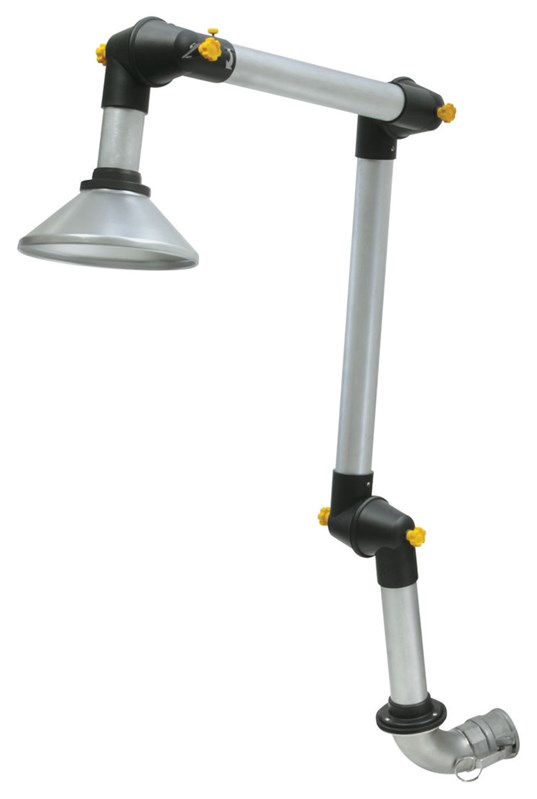 Dust Extraction Arm w/8" Round Hood, Elbow Connection