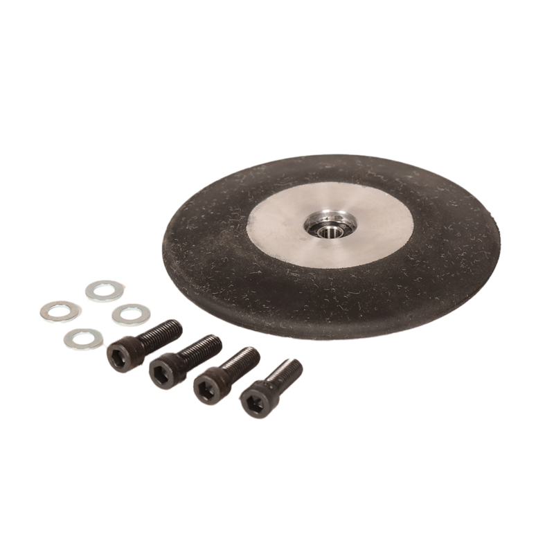 1/2" (13 mm) Dia. x 4" (102 mm) W Radius Wheel Assembly, 40 Duro