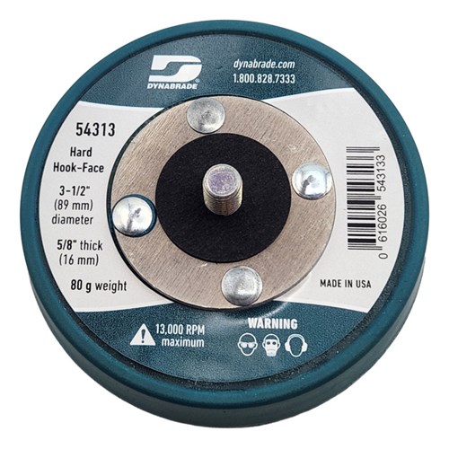 3-1/2" (89 mm) Dia. Non-Vacuum Disc Pad, Hook-Face, Short Nap