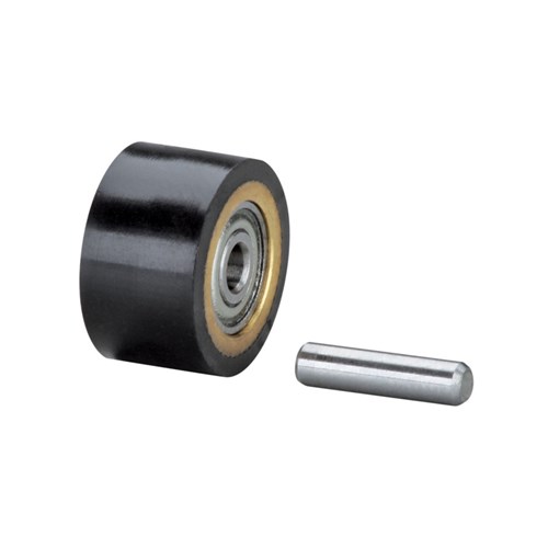 Contact Wheel Ass'y, 5/8" Dia. x 3/8" W x 3/8" I.D., Crown Face, 70 Duro Rubber