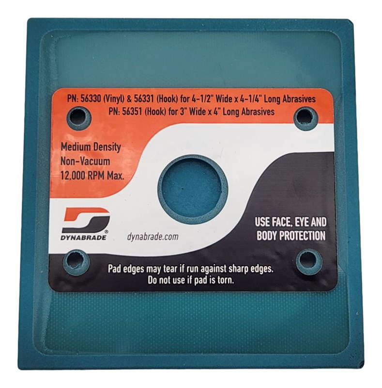 4-1/4" (108 mm) x 4-1/2" (114 mm) Non-Vacuum Dynabug II Disc Pad, Vinyl-Face