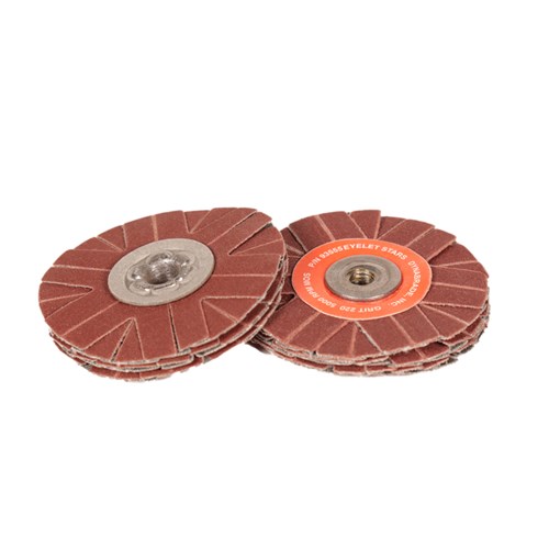 2" (51 mm) Dia. 220 Grit A/O Eyelet Sanding Star