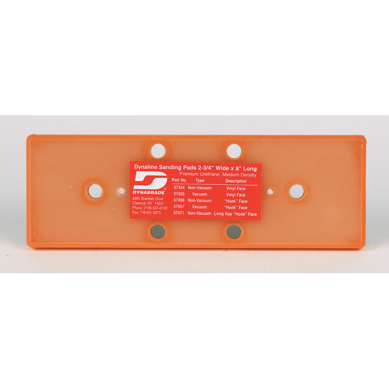 2-3/4" (70 mm) W x 8" (203 mm) L Vacuum Dynaline Disc Pad, Vinyl-Face