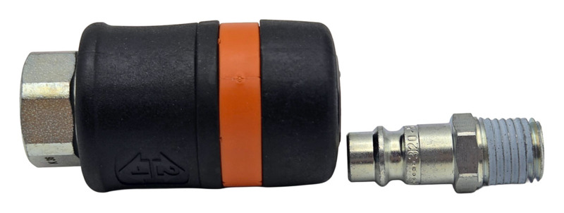 1/4" Safety Female Coupler w/Male Plug