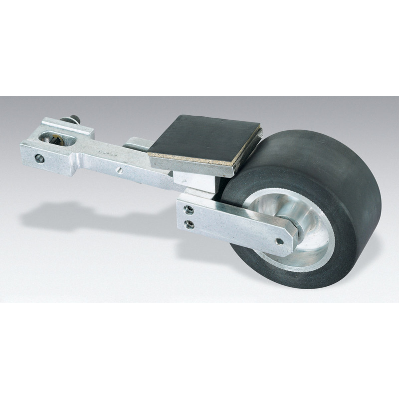 Cutlery Arm, 4" Dia. x 2" W, 50 Duro Flat Rubber