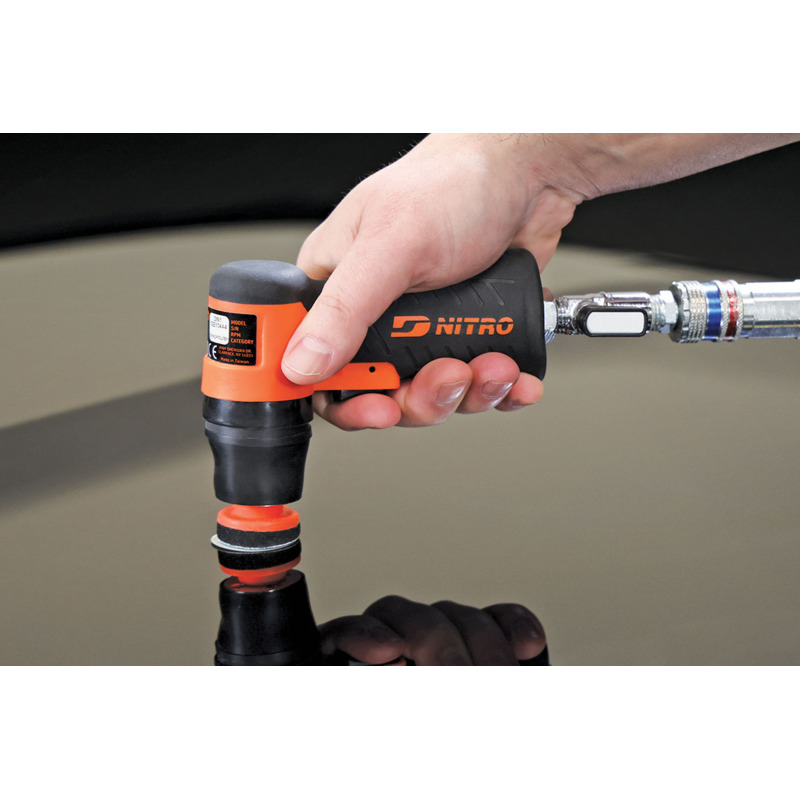 1-1/4" Dia. Pistol Grip Mini Orbital Sander,  8500 RPM, 1/8" Orbit Kit