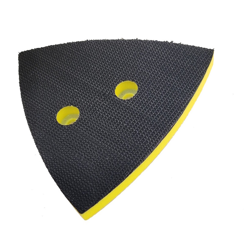 2-7/8" (73 mm) W x 3-1/8" (79 mm) L Non-Vacuum Dynafine Triangular Disc Pad, Hook-Face, Short Nap