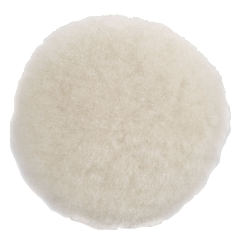 5" (127 mm) Dia. Polishing Pad, Natural Sheepskin Wool