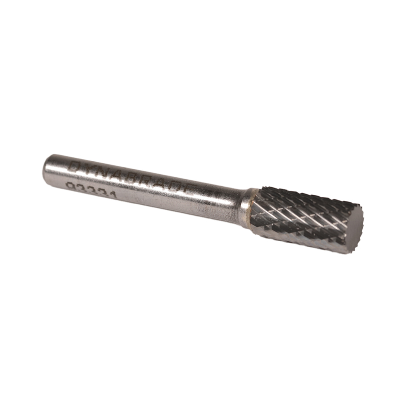 Carbide Burr, 3/8" (10 mm) Dia., SA-3 D/C Burr, Cylinder, 3/4" (19 mm) Flute L, 1/4" Shank