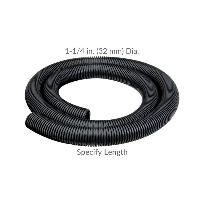 1 1/4" (32 mm) Static Conductive Hose, Black